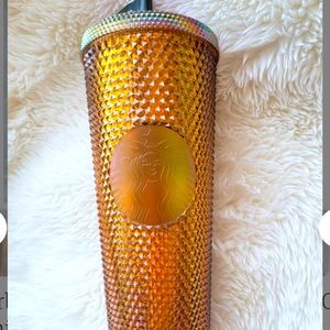 Starbucks Copper Honeycomb Studded Holographic